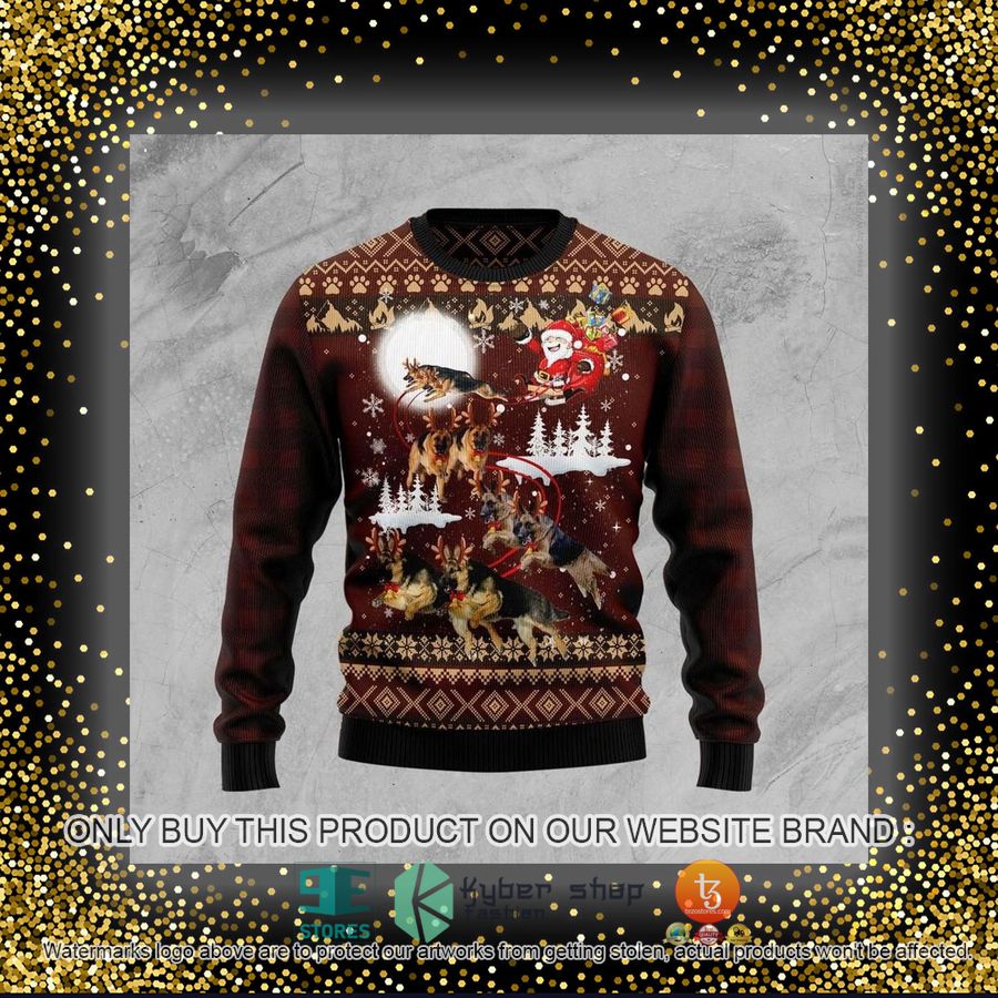 HOT German Shepherd Dog Reindeers Car Ugly Christmas Sweater 4 german shepherd dog reindeers car ugly christmas sweater 4 29597