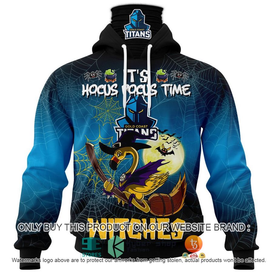 NEW Gold Coast Titans It's Hocus Pocus Time Halloween Flamingo Witches Hoodie, Shirt 5 gold coast titans its hocus pocus time halloween flamingo witches shirt hoodie 5 48049
