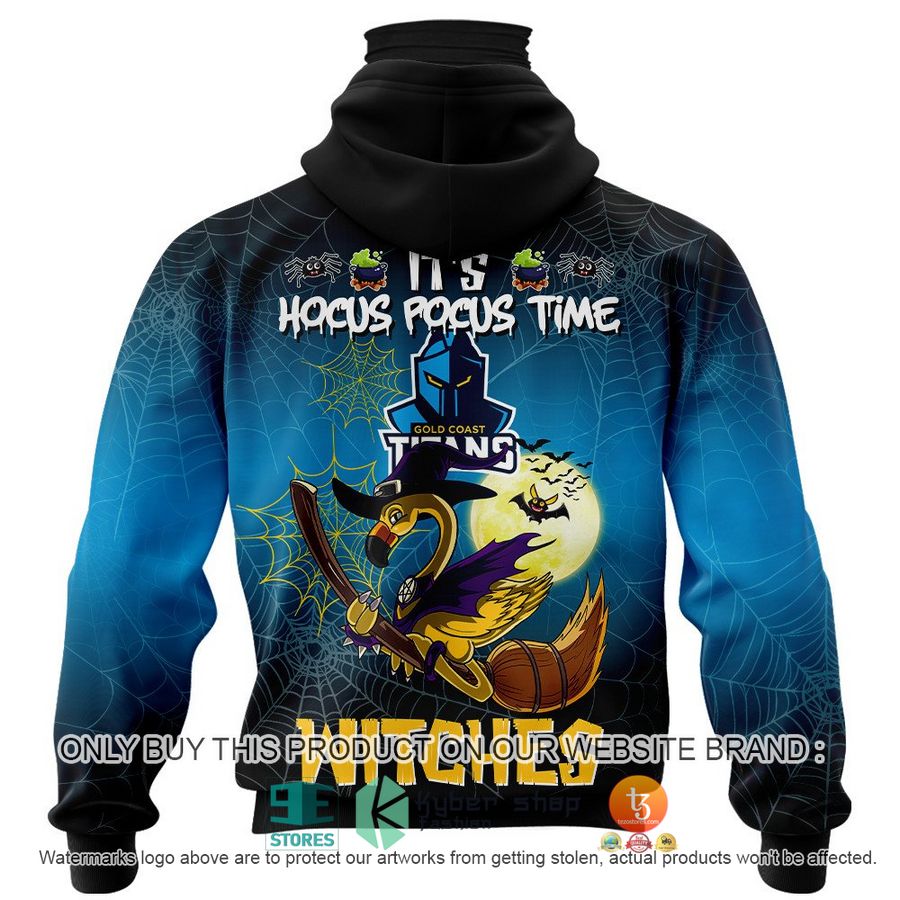 NEW Gold Coast Titans It's Hocus Pocus Time Halloween Flamingo Witches Hoodie, Shirt 6 gold coast titans its hocus pocus time halloween flamingo witches shirt hoodie 6 5271