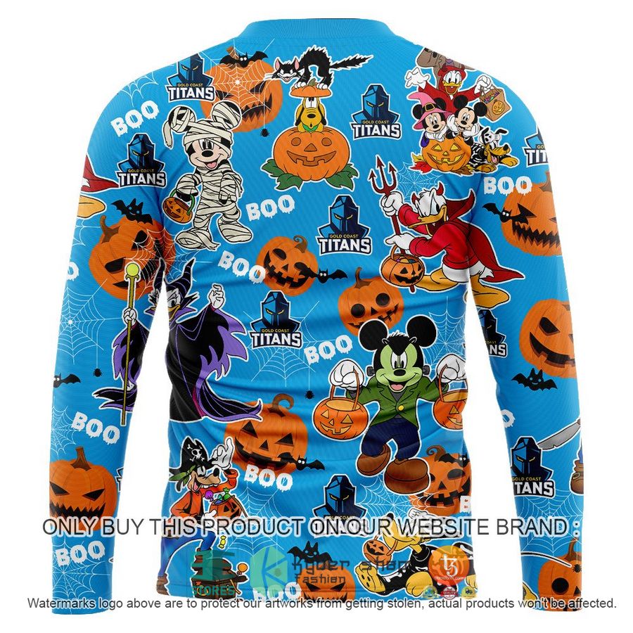 NEW Gold Coast Titans Mickey Friends Halloween Hoodie, Shirt 12 gold coast titans mickey friends halloween shirt hoodie 12 8197