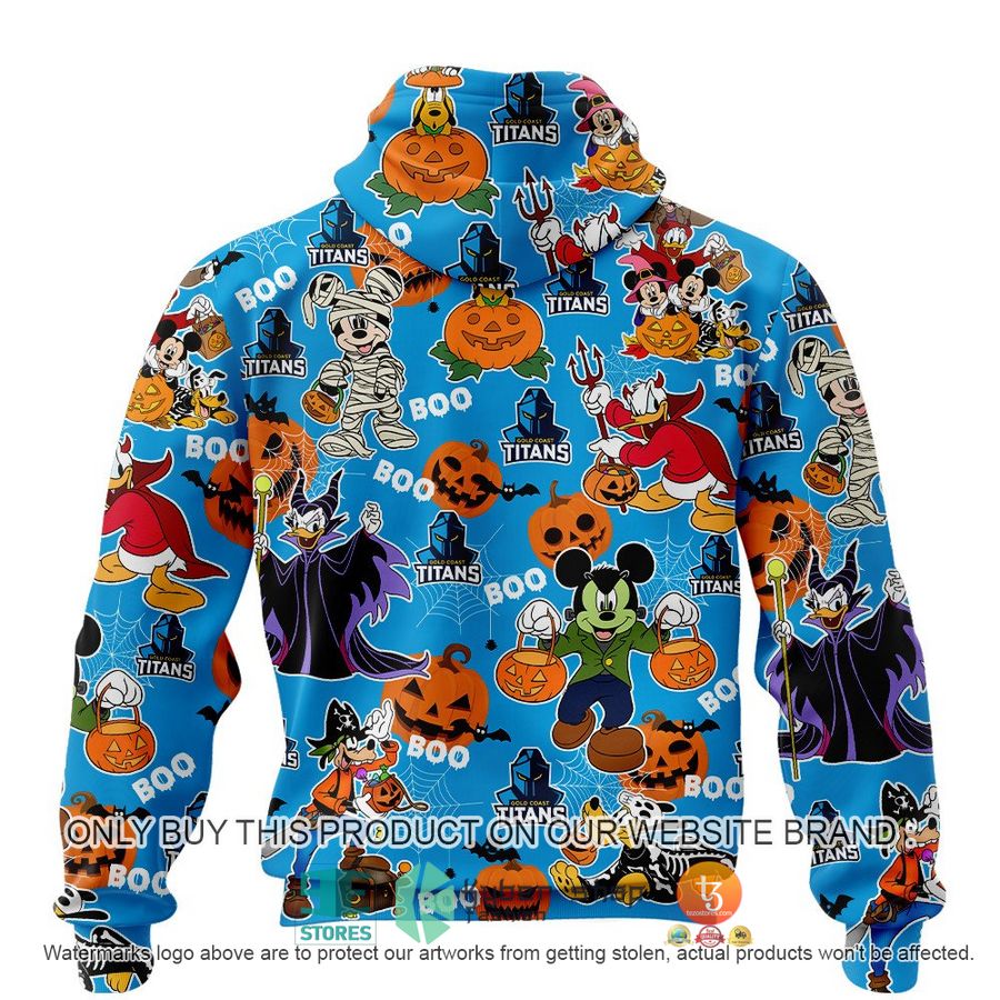 NEW Gold Coast Titans Mickey Friends Halloween Hoodie, Shirt 3 gold coast titans mickey friends halloween shirt hoodie 3 11483