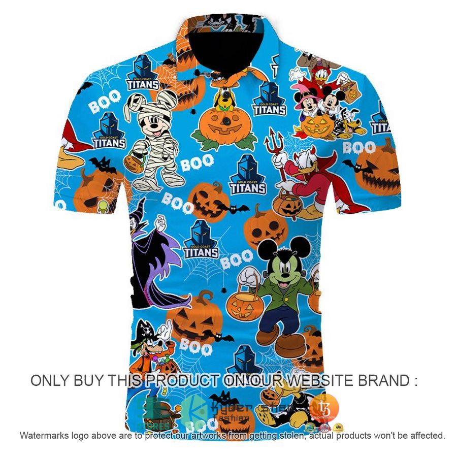 NEW Gold Coast Titans Mickey Friends Halloween Hoodie, Shirt 7 gold coast titans mickey friends halloween shirt hoodie 7 30699