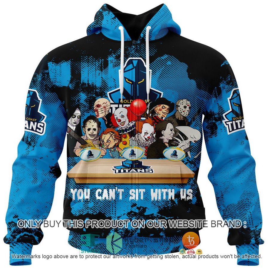 NEW Gold Coast Titans You Can't Sit With Us Horror Movies Characters Hoodie, Shirt 4 gold coast titans you cant sit with us horror movies characters shirt hoodie 4 14626