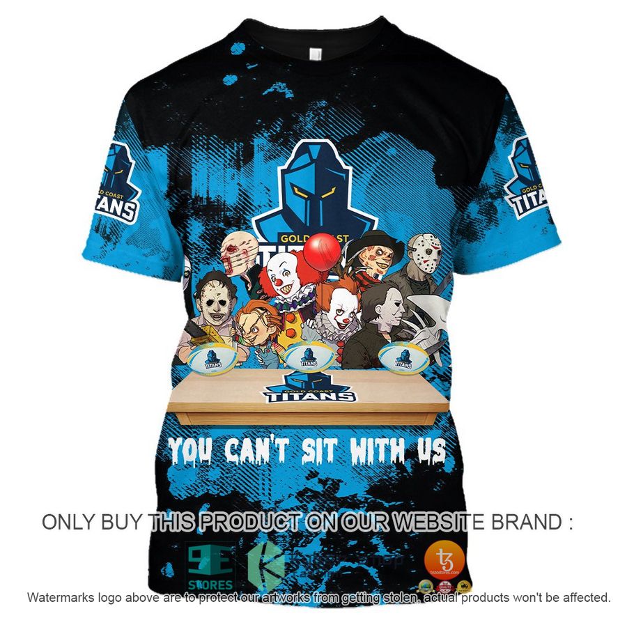 NEW Gold Coast Titans You Can't Sit With Us Horror Movies Characters Hoodie, Shirt 9 gold coast titans you cant sit with us horror movies characters shirt hoodie 9 7289