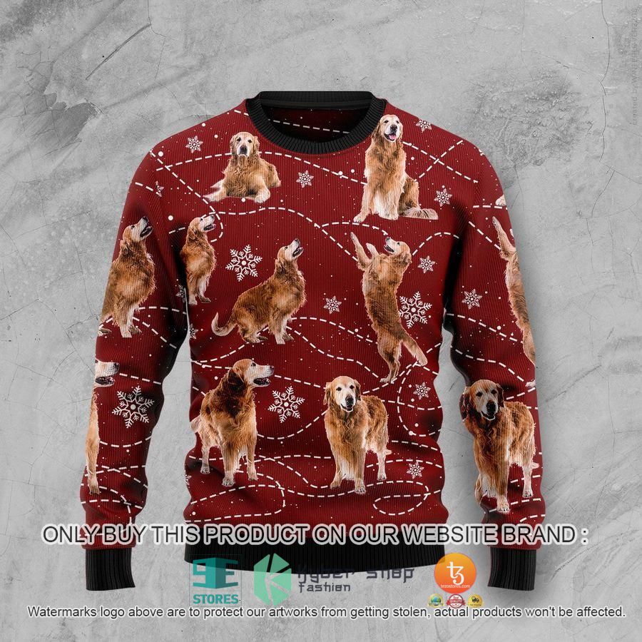 golden retriever ugly christmas sweater 1 5962