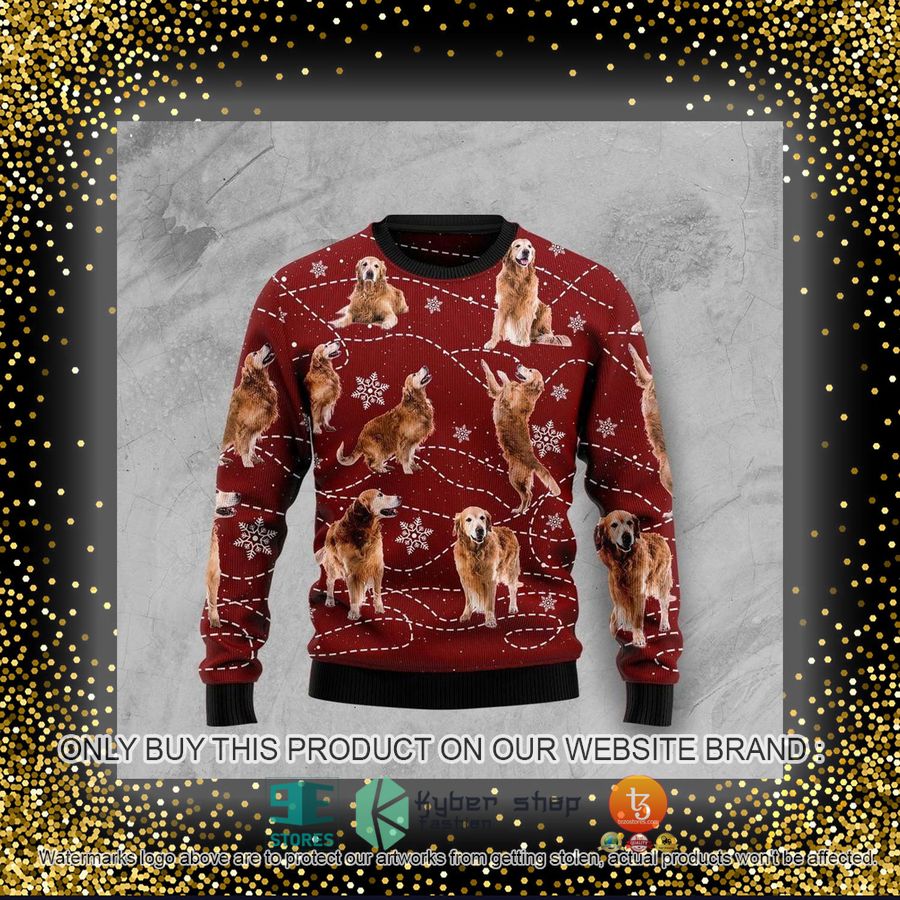 HOT Golden Retriever Ugly Christmas Sweater 4 golden retriever ugly christmas sweater 4 9317