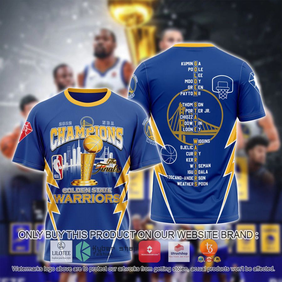 golden state warriors champions blue 3d t shirt 1 57485