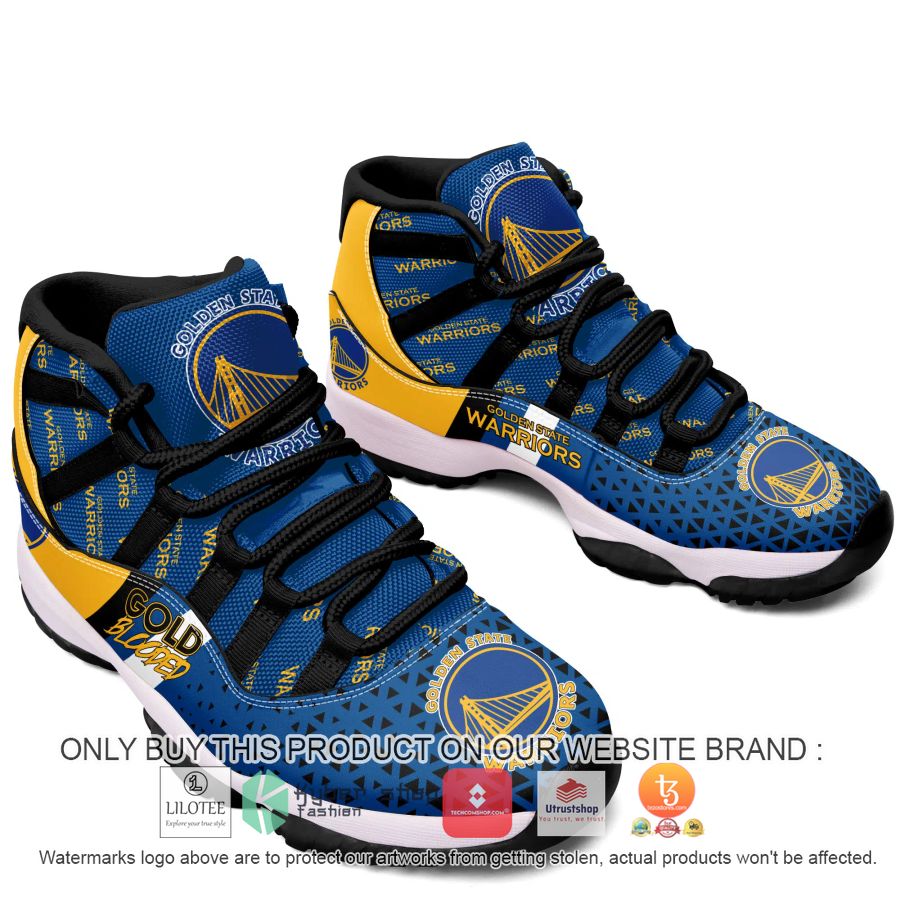 golden state warriors yellow air jordan 11 sneaker 2 54791