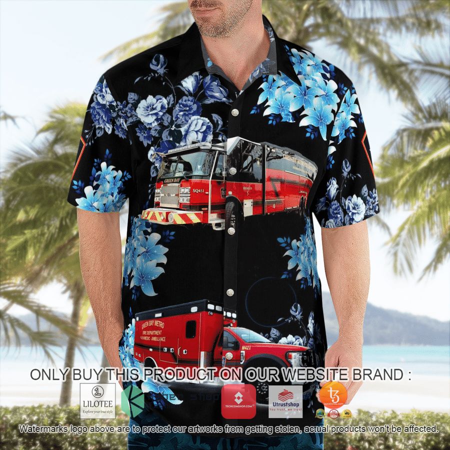 HOT Green Bay Metro Fire Department Hawaiian Shirt 6 green bay metro fire department hawaiian shirt 6 60311
