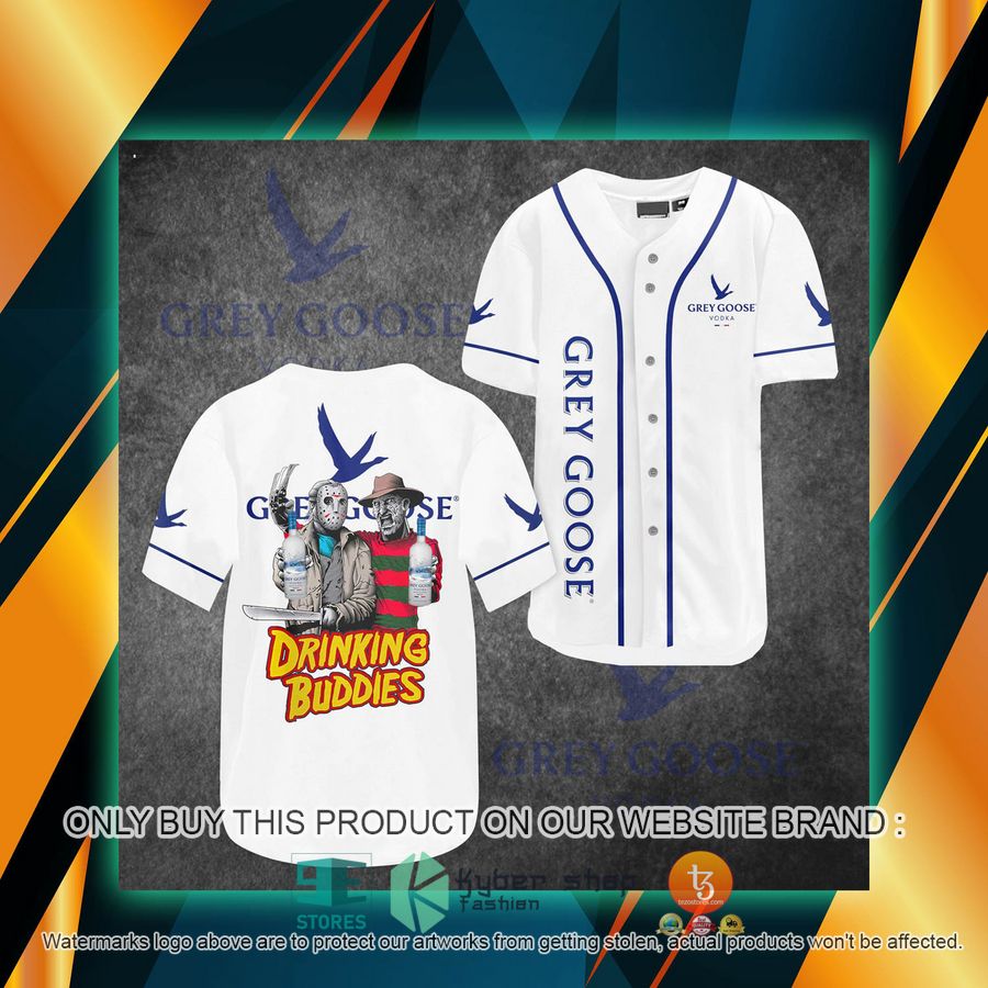 grey goose jason voorhees freddy krueger drinking buddies baseball jersey 1 72468