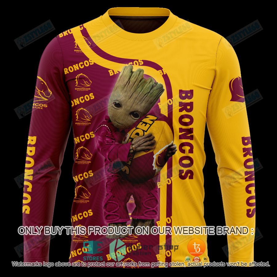 NEW Groot Brisbane Broncoss Hoodie, Shirt 7 groot brisbane broncoss shirt hoodie 7 12910