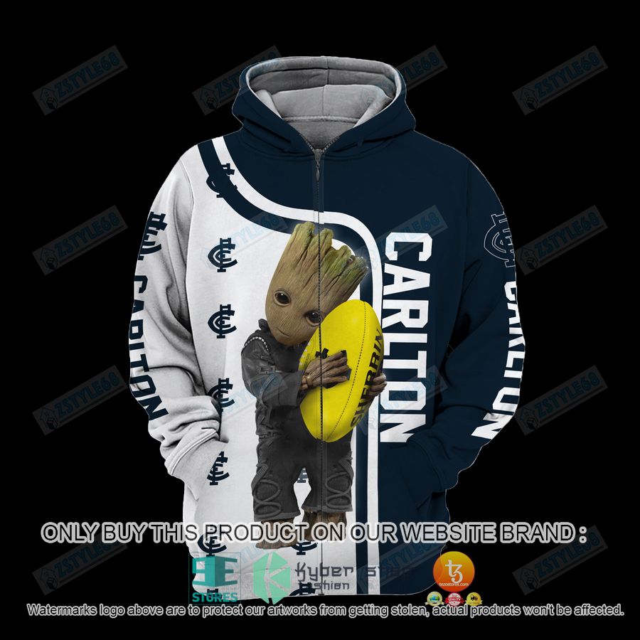NEW Groot Carlton Football Club Hoodie, Shirt 5 groot carlton football club shirt hoodie 5 2827