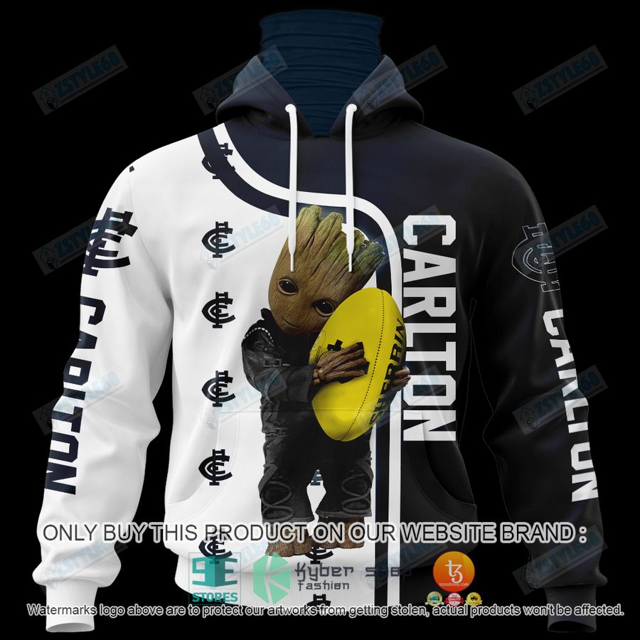 NEW Groot Carlton Football Club Hoodie, Shirt 6 groot carlton football club shirt hoodie 6 93081