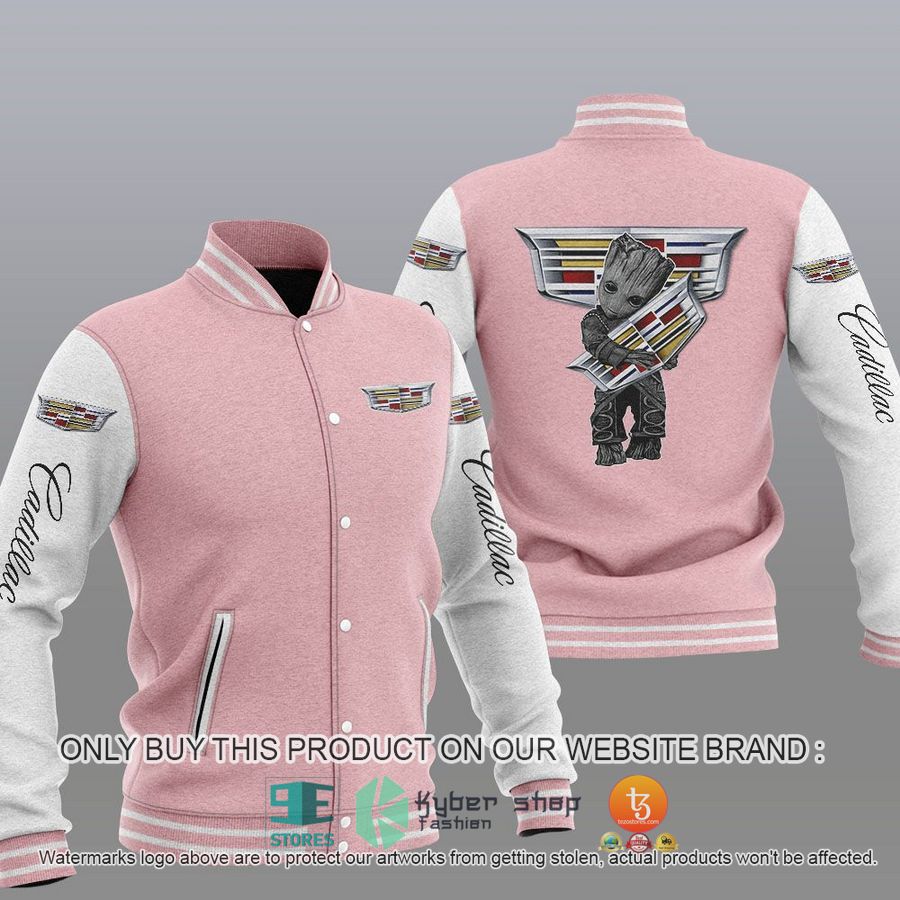 NEW Groot Hug Cadillac Varsity Jacket 4 groot hug cadillac baseball jacket 4 10414