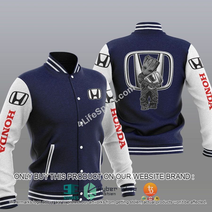 NEW Groot Hug Honda Varsity Jacket 3 groot hug honda baseball jacket 3 84397