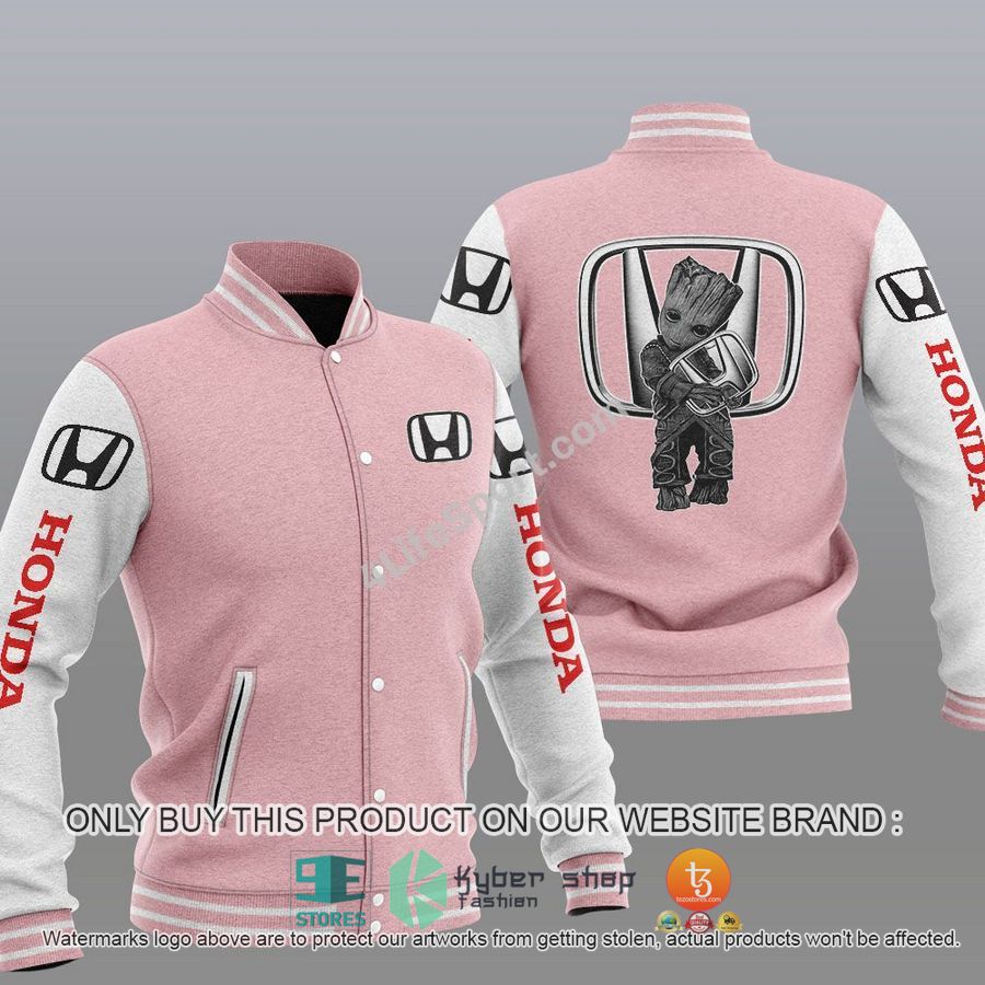NEW Groot Hug Honda Varsity Jacket 4 groot hug honda baseball jacket 4 65468