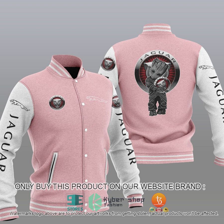 NEW Groot Hug Jaguar Varsity Jacket 4 groot hug jaguar baseball jacket 4 87881