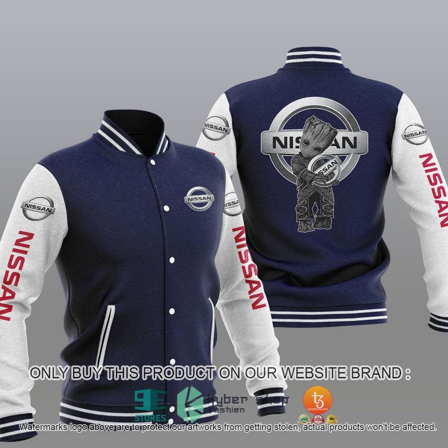 NEW Groot Hug Nissan Varsity Jacket 3 groot hug nissan baseball jacket 3 95123