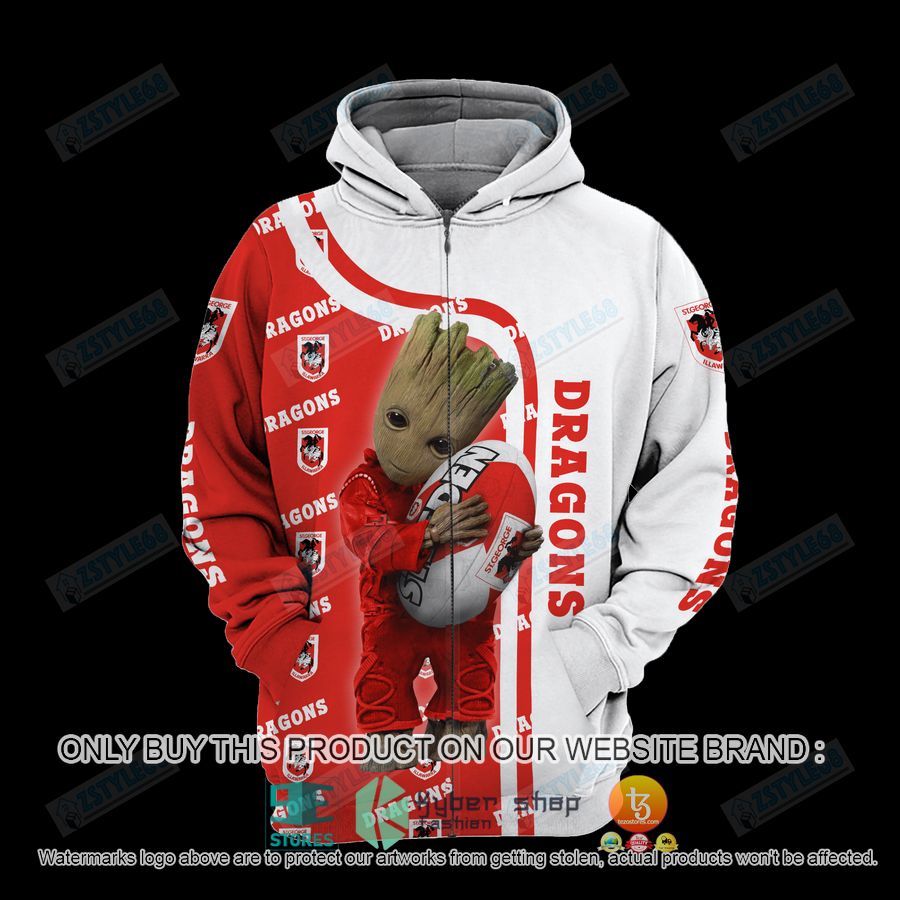 NEW Groot St. George Illawarra Dragonss Hoodie, Shirt 5 groot st george illawarra dragonss shirt hoodie 5 32642