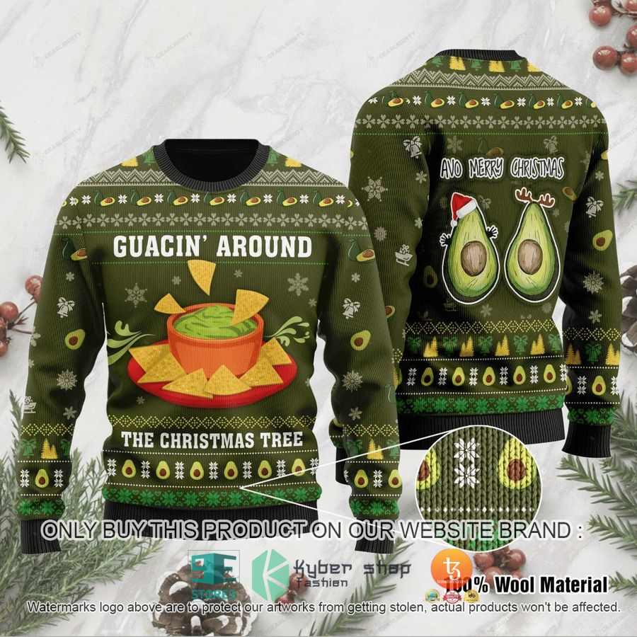 HOT Guacin Around Ugly Christmas Sweater 1 guacin around ugly christmas sweater 1 43124