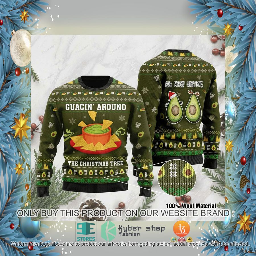 HOT Guacin Around Ugly Christmas Sweater 2 guacin around ugly christmas sweater 2 93662