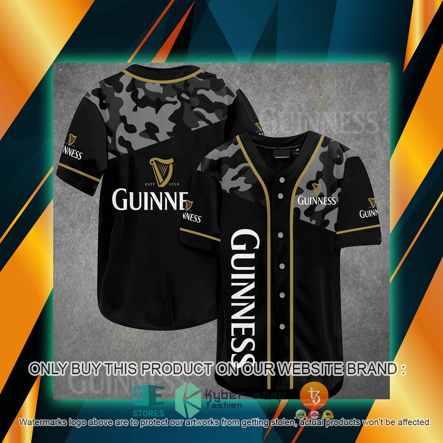 guinness black camo baseball jersey 1 41900