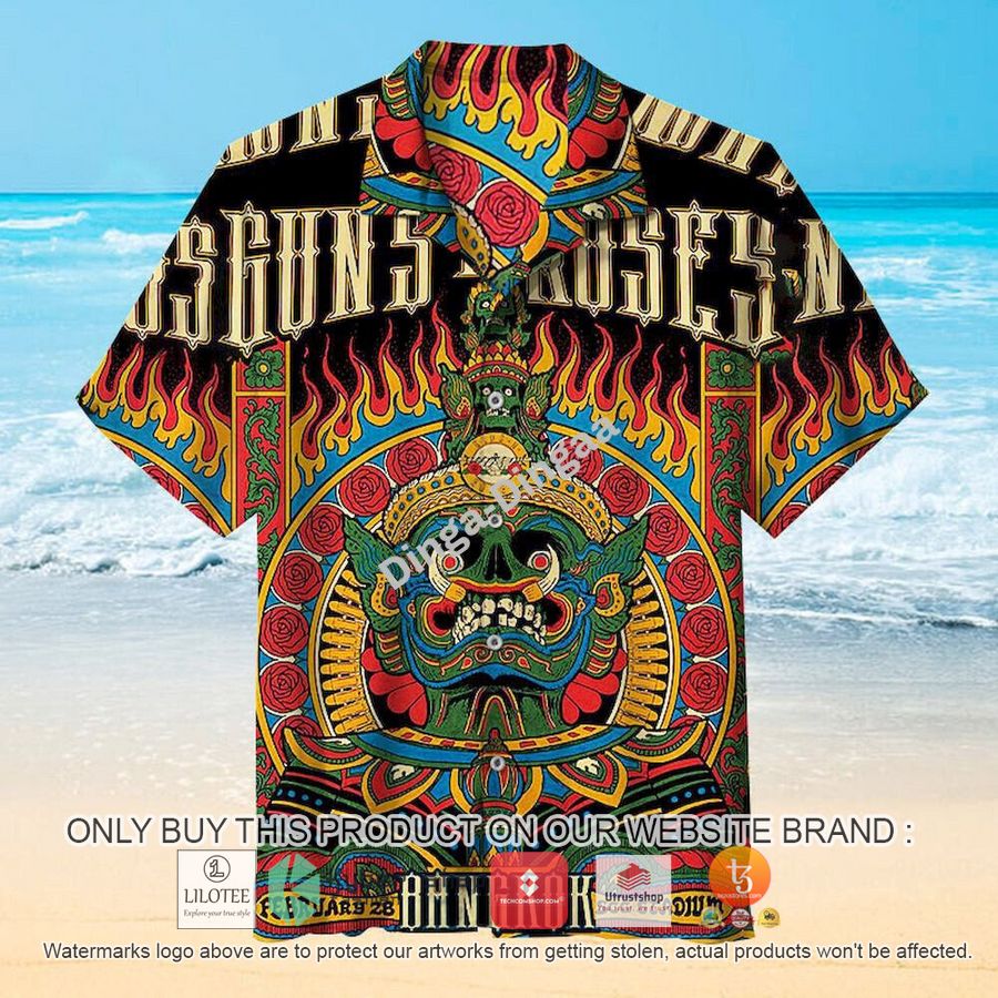 guns n roses bangkok hawaiian shirt 1 47164