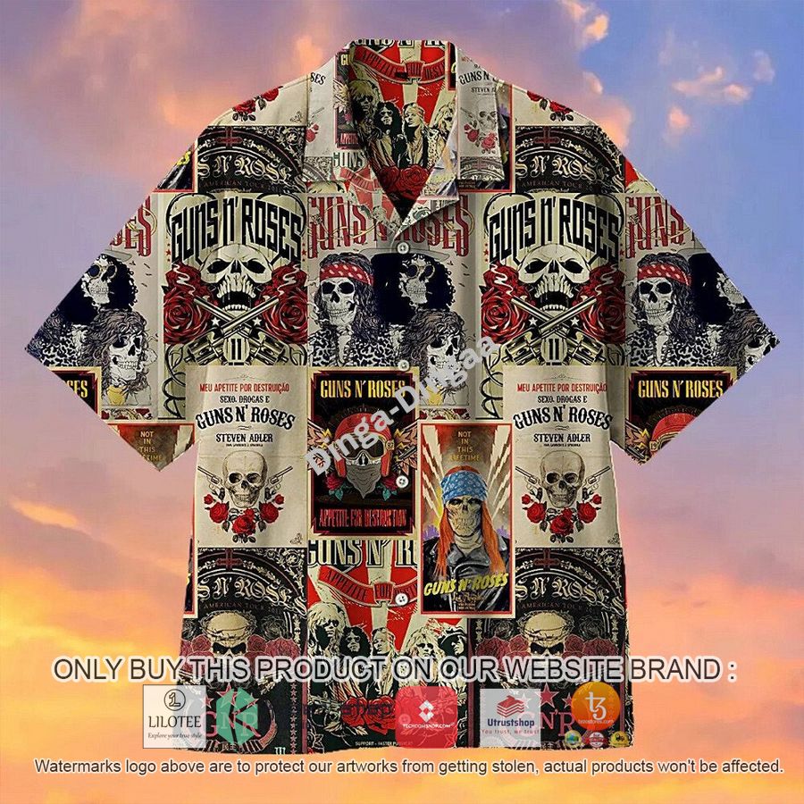 guns n roses not in this lifetime hawaiian shirt 1 28139