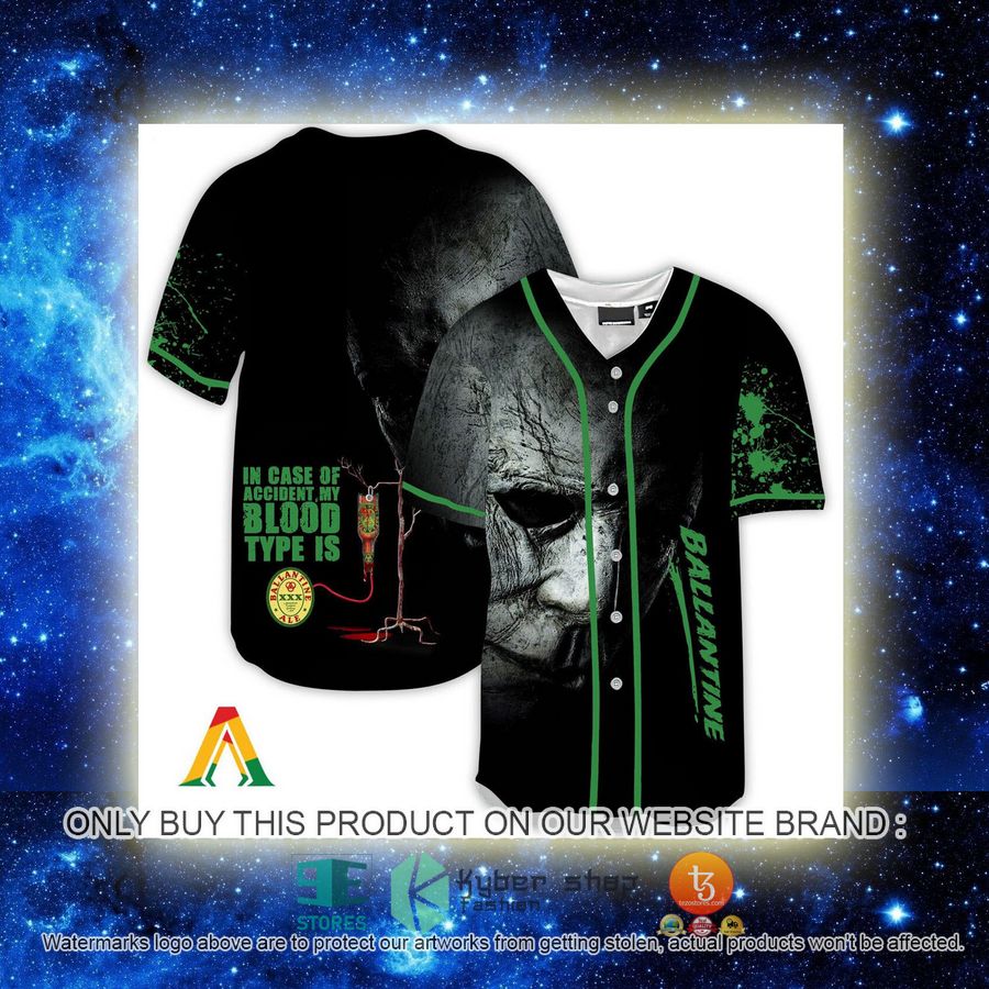 NEW Halloween Horror Michael Myers Ballantines Baseball Shirt 2 halloween horror michael myers ballantines baseball jersey 2 16951
