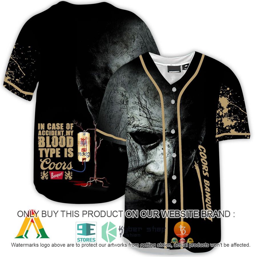 NEW Halloween Horror Michael Myers Coors Banquet Baseball Shirt 9 halloween horror michael myers coors banquet baseball jersey 1 25727