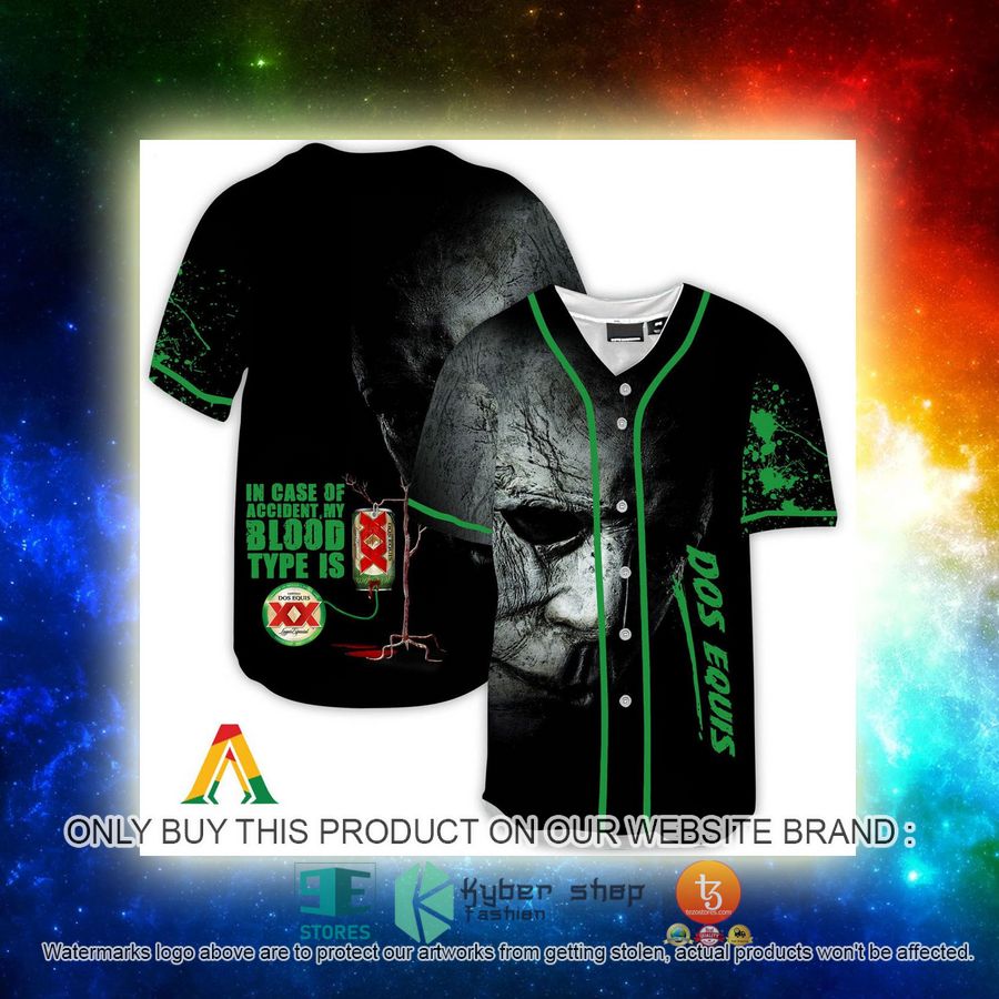 NEW Halloween Horror Michael Myers Dos Equis Baseball Shirt 3 halloween horror michael myers dos equis baseball jersey 3 92434