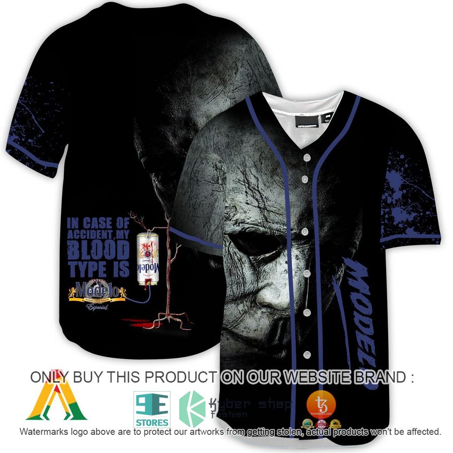 NEW Halloween Horror Michael Myers Modelo Beer Baseball Shirt 9 halloween horror michael myers modelo beer baseball jersey 1 98068