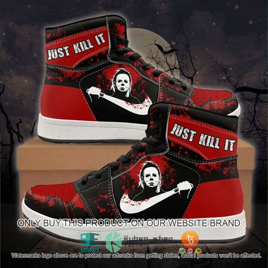 halloween michael myers just kill it nike air jordan high top shoes 1 29389