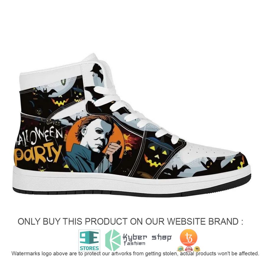 NEW Halloween Party Michael Myers Air Jordan High Top Sneaker 4 halloween party michael myers air jordan high top shoes 4 12561