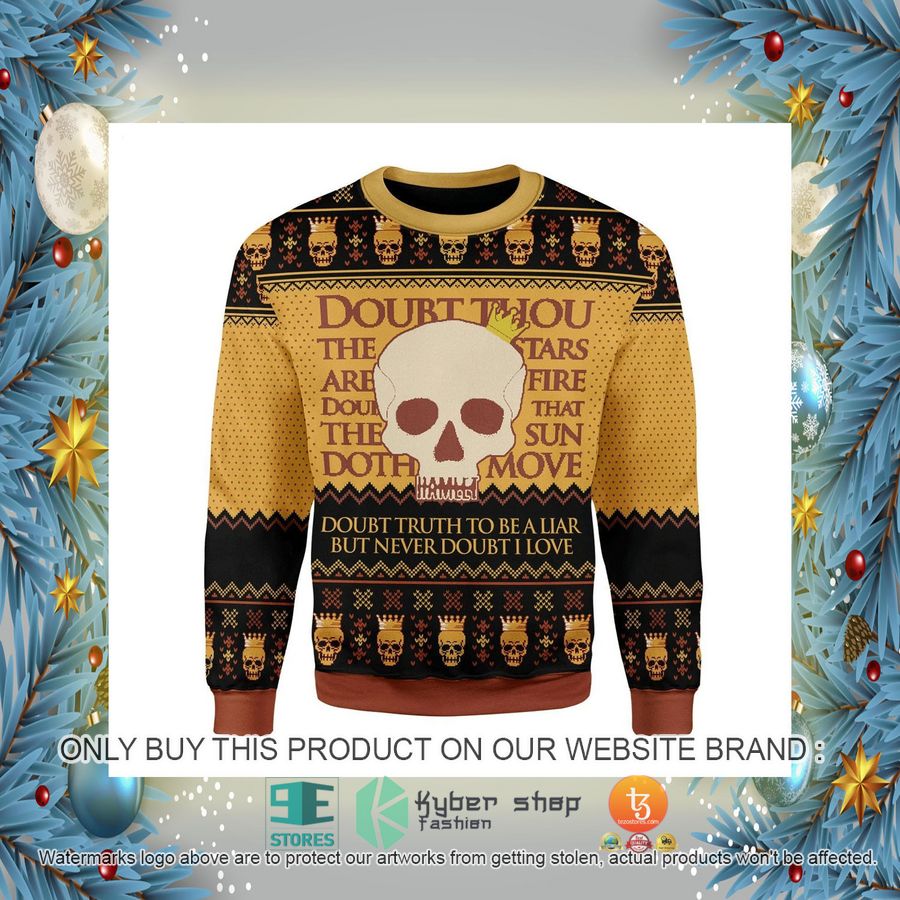 HOT Hamlet William Shakespare Ugly Christmas Sweater 2 hamlet william shakespare ugly christmas sweater 2 32685