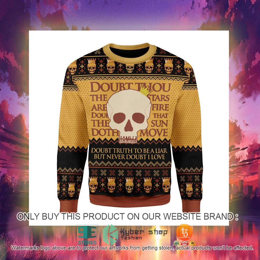 HOT Hamlet William Shakespare Ugly Christmas Sweater 3 hamlet william shakespare ugly christmas sweater 3 81788