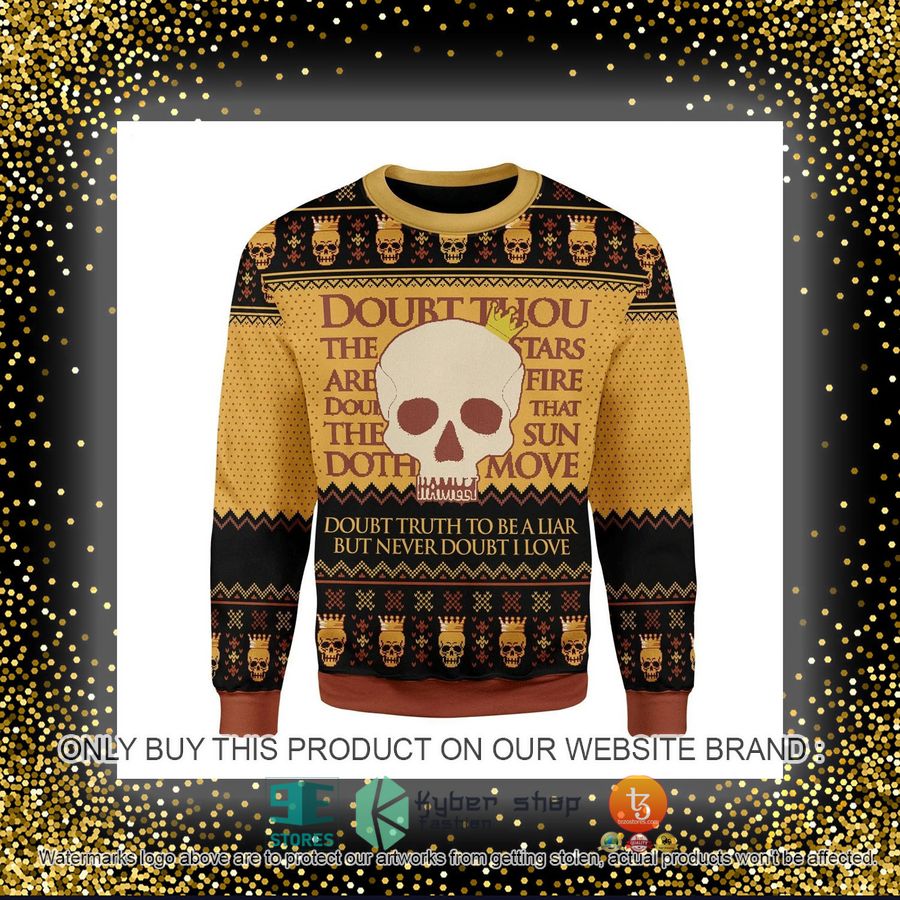 HOT Hamlet William Shakespare Ugly Christmas Sweater 4 hamlet william shakespare ugly christmas sweater 4 34009
