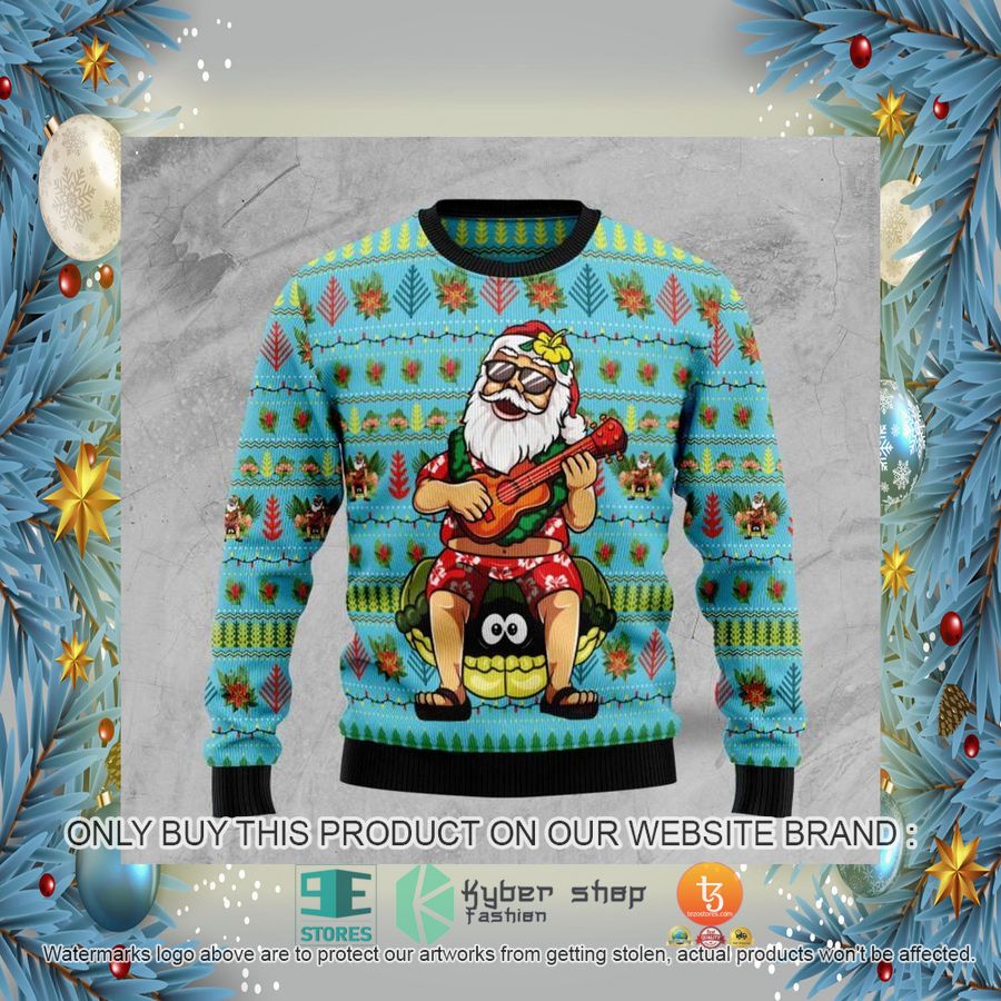 HOT Hawaiian Christmas Santa Claus Ugly Christmas Sweater 2 hawaiian christmas santa claus ugly christmas sweater 2 39069