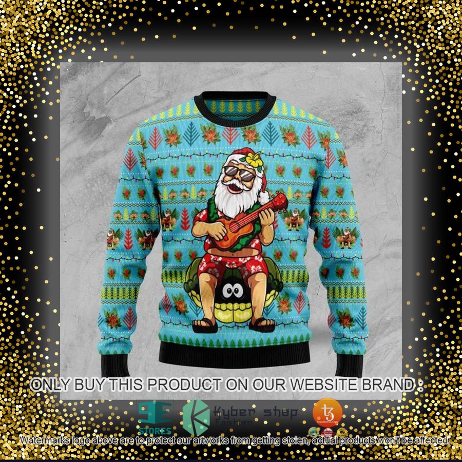 HOT Hawaiian Christmas Santa Claus Ugly Christmas Sweater 4 hawaiian christmas santa claus ugly christmas sweater 4 70996