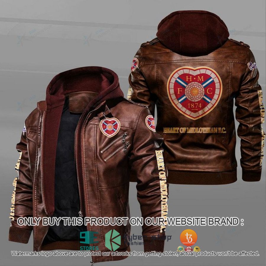 heart of midlothian f c leather jacket 1 78636