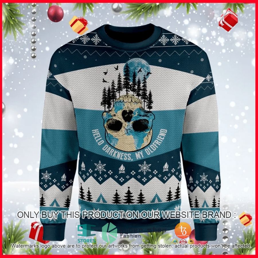 hello darkness my old friend ugly christmas sweater 1 82266