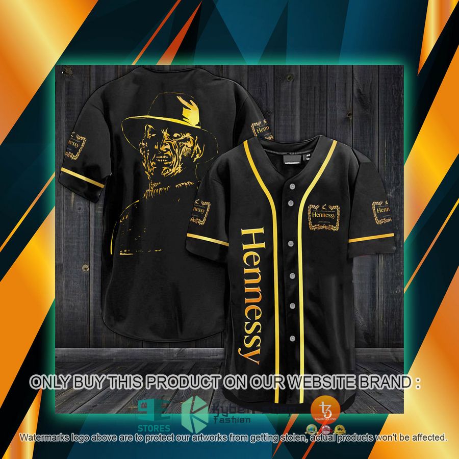 NEW Hennessy Freddy Krueger Baseball Shirt 1 hennessy freddy krueger baseball jersey 1 75546
