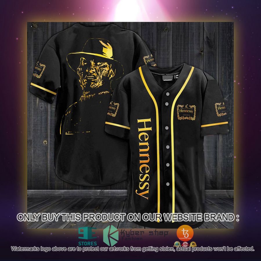 NEW Hennessy Freddy Krueger Baseball Shirt 2 hennessy freddy krueger baseball jersey 2 14642
