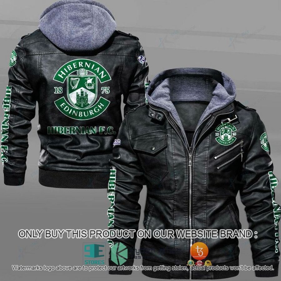 hibernian f c leather jacket 1 84370