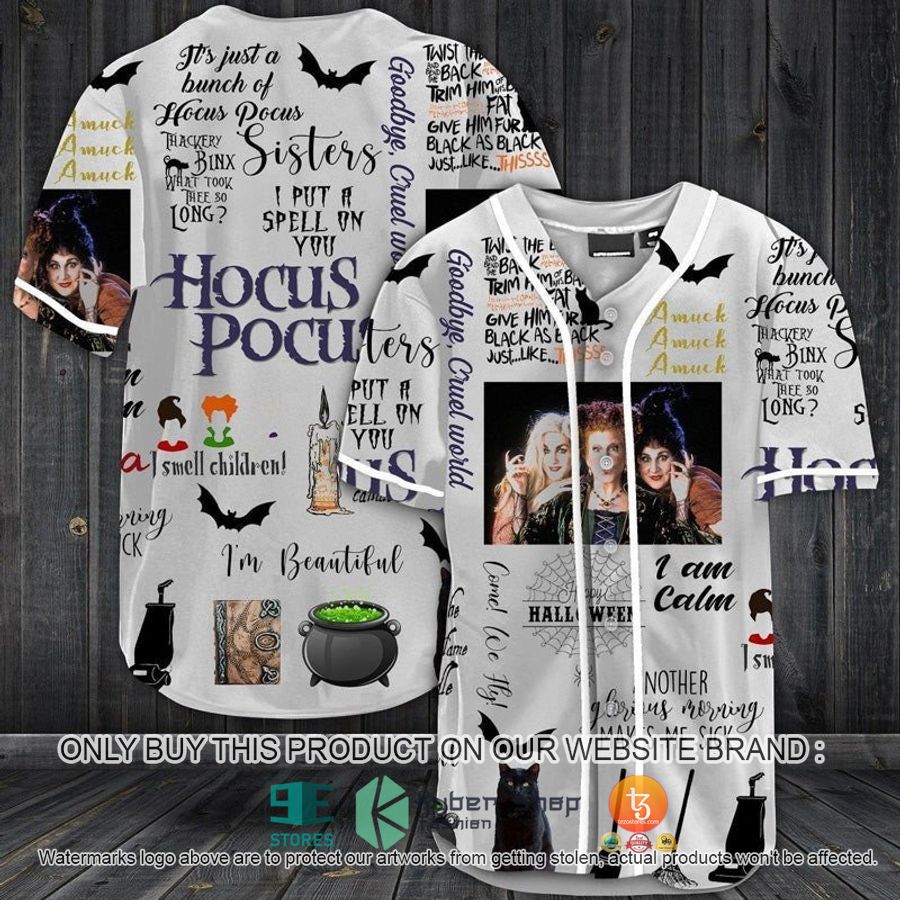 hocus pocus halloween i am calm baseball jersey 1 51968