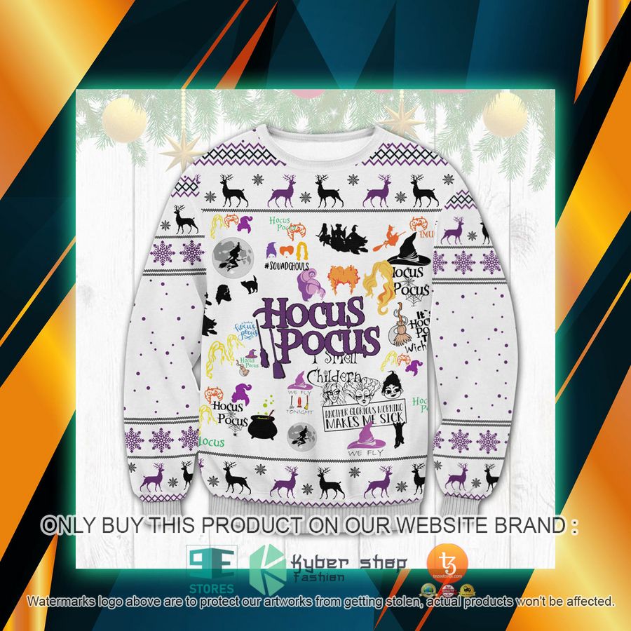 NEW Hocus Pocus pattern Sweatshirt, Sweater 1 hocus pocus pattern ugly sweater 1 63591