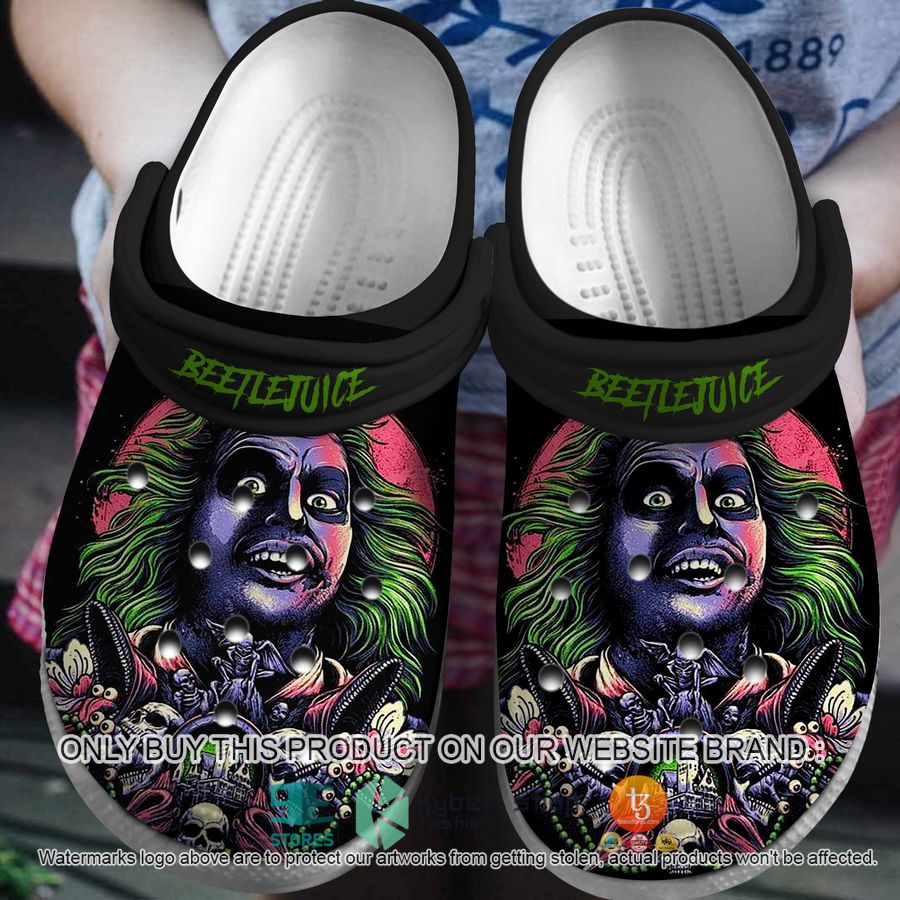 horror beetlejuice crocs crocband shoes 1 93565