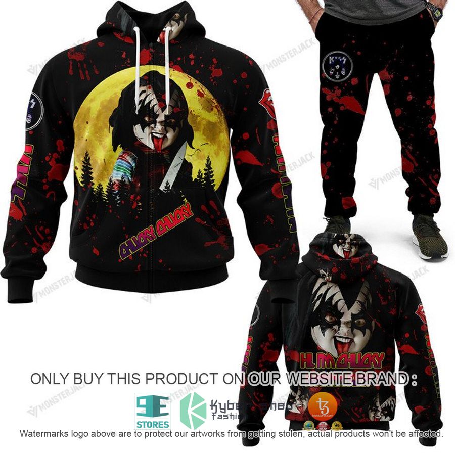 horror chucky halloween kiss band 3d shirt hoodie 1 20541