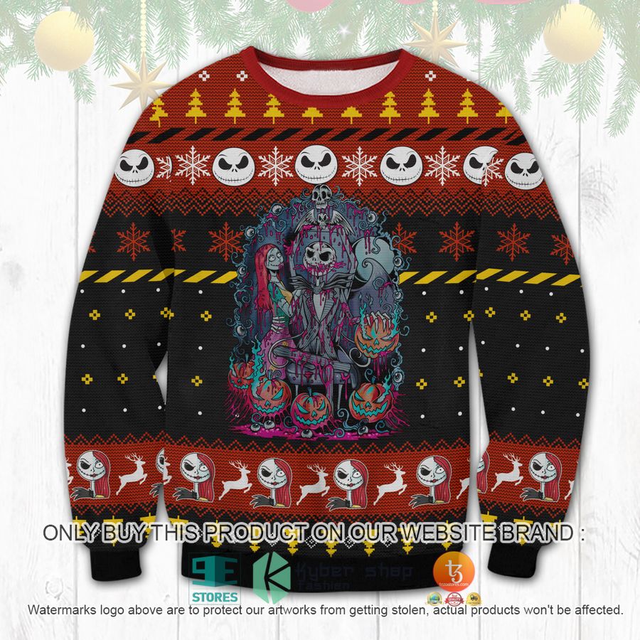 horror jack skeleton ugly sweater 1 84122