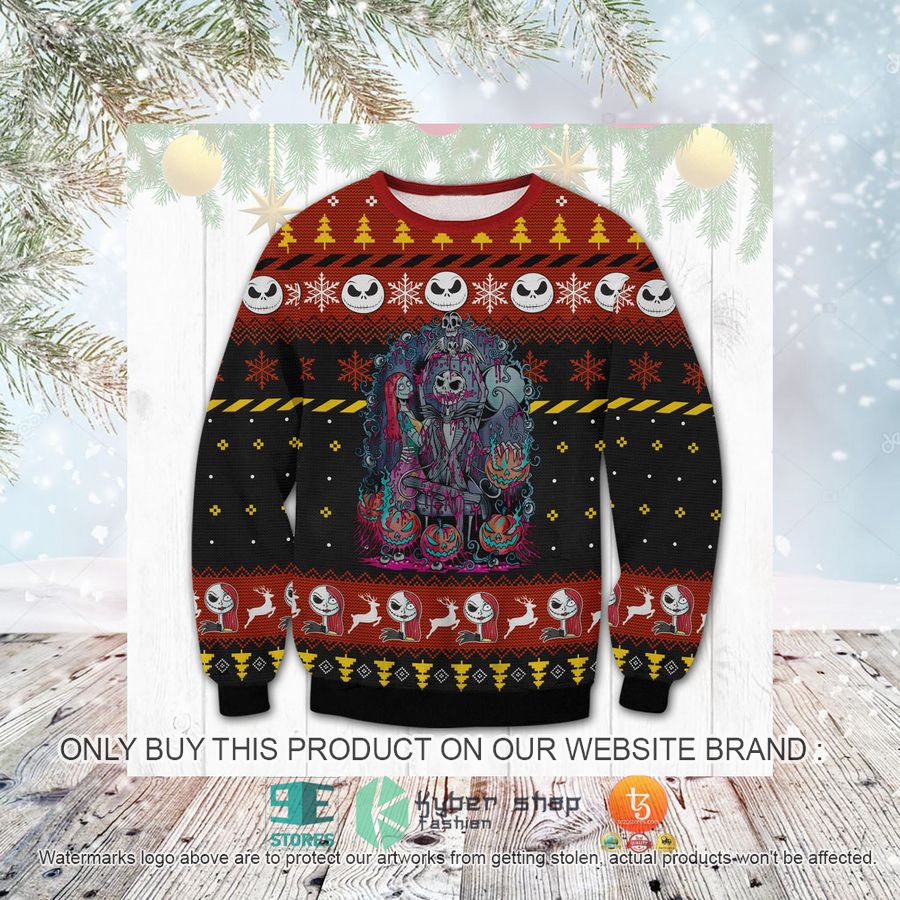 HOT Horror Jack Skeleton Sweater 3 horror jack skeleton ugly sweater 3 44397